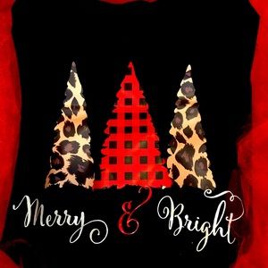 Women’s V neck Christmas tee